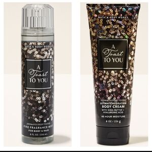 Bath & Body Works A Toast to You Fragrance Mist and Body Cream Set